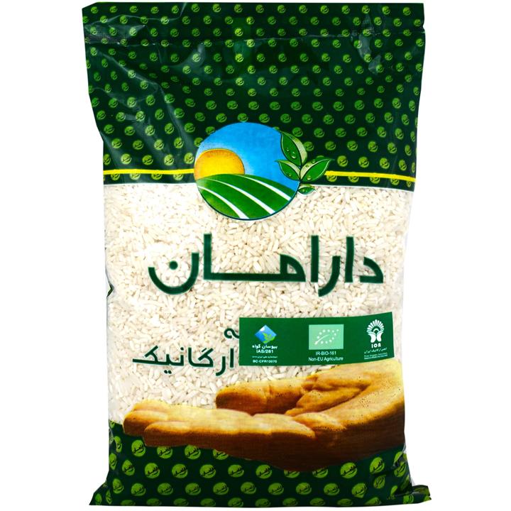 برنج نیم دانه ارگانیک دارامان 900 گرمی